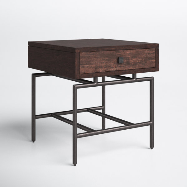 Joss & Main Ashley Solid Wood Top End Table with Storage Wayfair